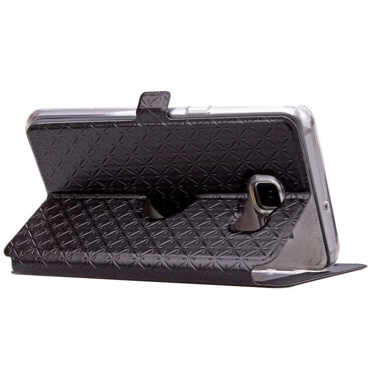 For Galaxy S6 Edge+ / G928 Argyles Texture Horizontal Flip Solid Color Leather Case with Holder & Card Slot & Call Display ID