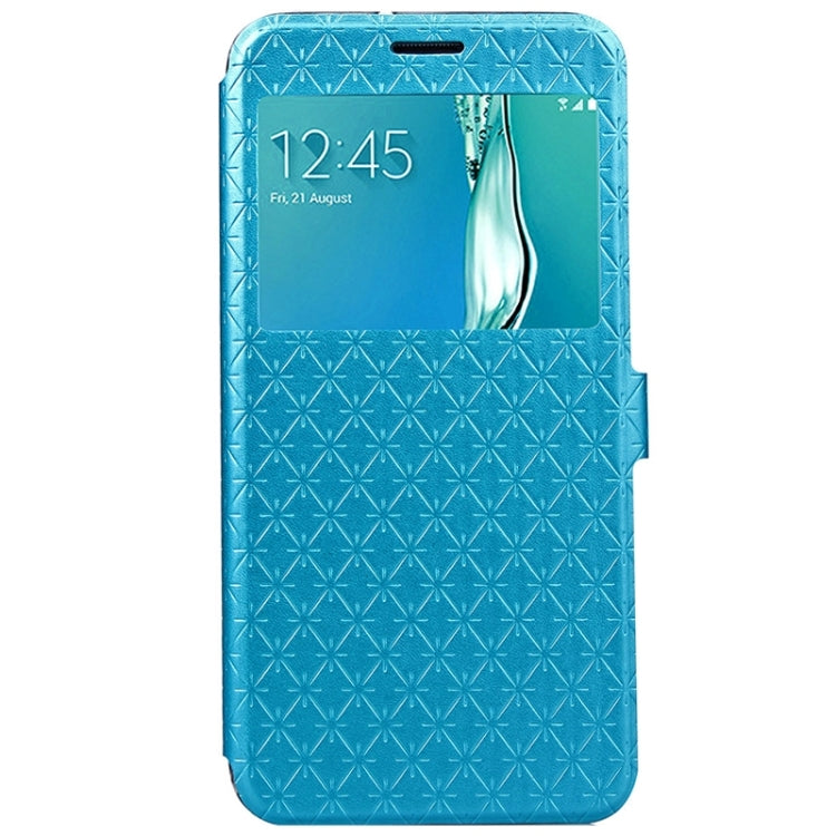 For Galaxy S6 Edge+ / G928 Argyles Texture Horizontal Flip Solid Color Leather Case with Holder & Card Slot & Call Display ID