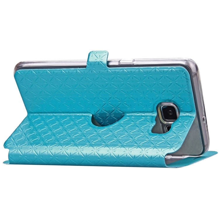 For Galaxy S6 Edge+ / G928 Argyles Texture Horizontal Flip Solid Color Leather Case with Holder & Card Slot & Call Display ID