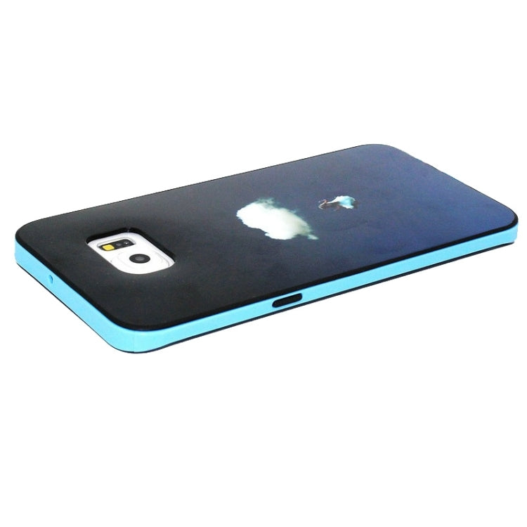 For Galaxy S6 Edge+ / G928 Little Angel From a Cloud Patterns PC and TPU Material Combination Case with Bumper Frame