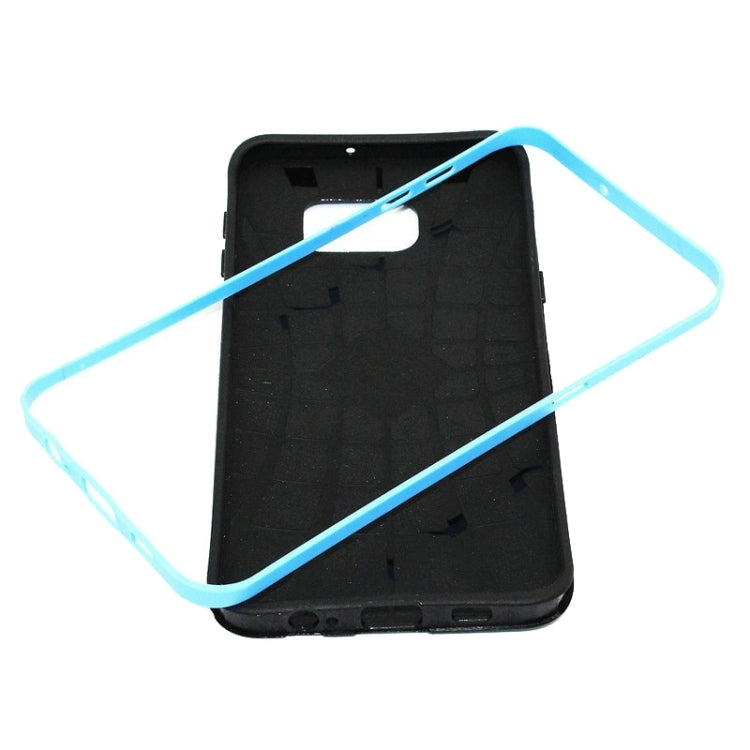 For Galaxy S6 Edge+ / G928 Little Angel From a Cloud Patterns PC and TPU Material Combination Case with Bumper Frame