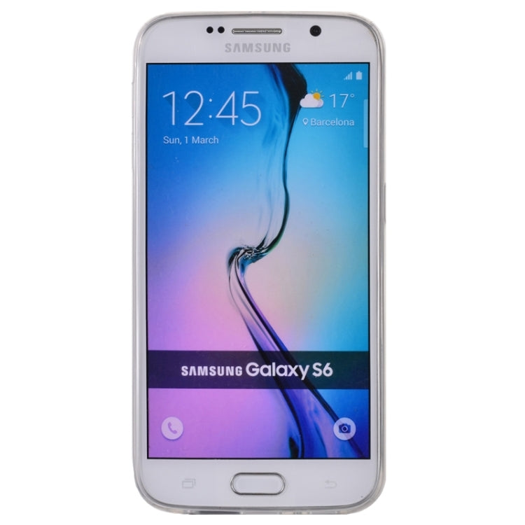 For Galaxy S6 / G920 Diamond Encrusted Mirror TPU Protective Case (Grey)