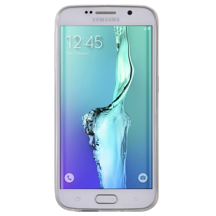 For Galaxy S6 Edge+ / G928 Diamond Encrusted Mirror TPU Protective Case (White)