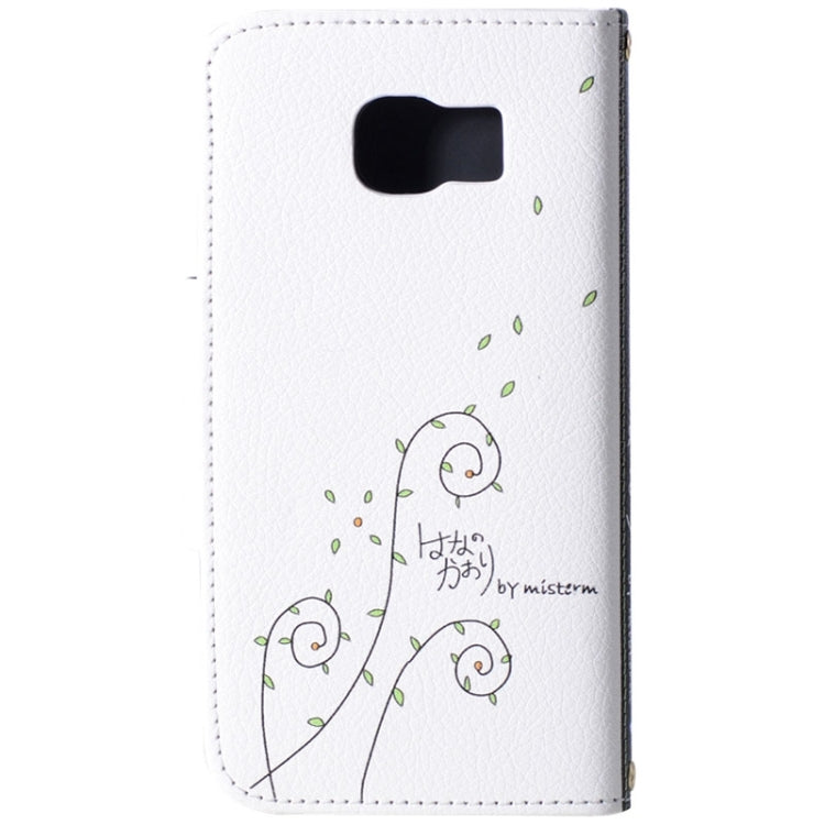 For Galaxy S6 / G920 Little Girl Pattern Wallet Style Leather Case with Chain & Card Slots