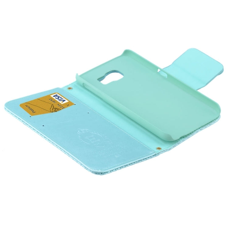 For Galaxy S6 / G920 Bowknot Embossing Wallet Style Leather Case with Chain & Card Slots