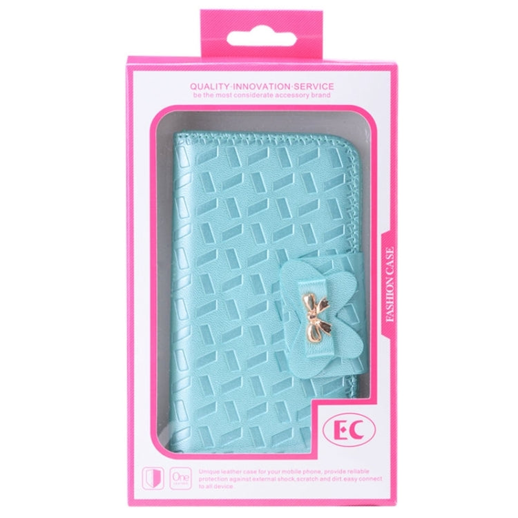 For Galaxy S6 / G920 Bowknot Embossing Wallet Style Leather Case with Chain & Card Slots