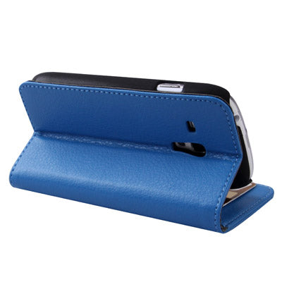 Litchi Texture  Leather Case Cover with Credit Card Slots & Holder for Galaxy SIII mini / i8190