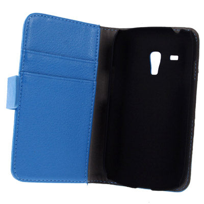 Litchi Texture  Leather Case Cover with Credit Card Slots & Holder for Galaxy SIII mini / i8190