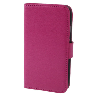 Litchi Texture  Leather Case Cover with Credit Card Slots & Holder for Galaxy SIII mini / i8190
