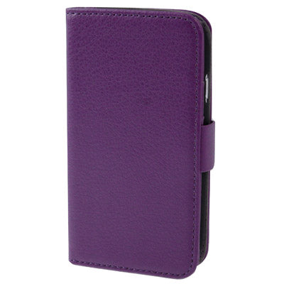 Litchi Texture  Leather Case Cover with Credit Card Slots & Holder for Galaxy SIII mini / i8190