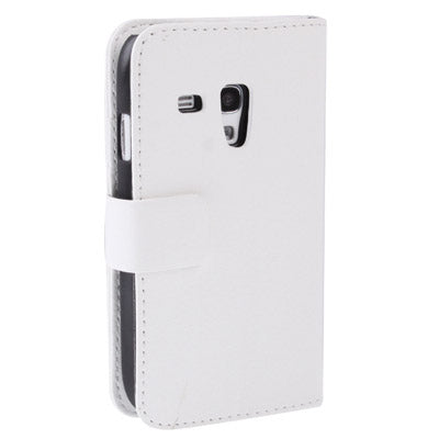 Litchi Texture  Leather Case Cover with Credit Card Slots & Holder for Galaxy SIII mini / i8190