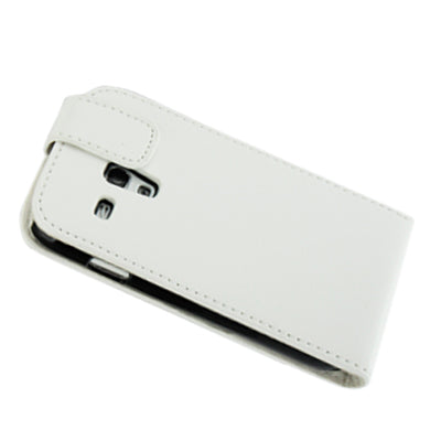 High Quality Vertical Flip Leather Case for Galaxy SIII mini / i8190(White)