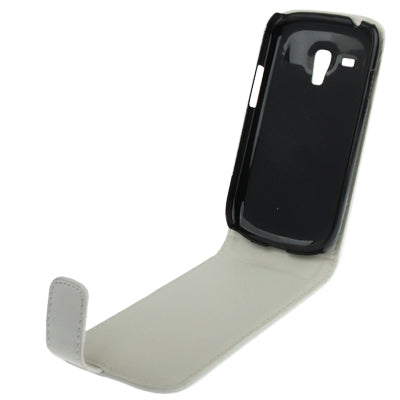 High Quality Vertical Flip Leather Case for Galaxy SIII mini / i8190(White)