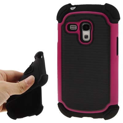 Plastic + Silicone Material Protective Case for Galaxy SIII mini/ i8190