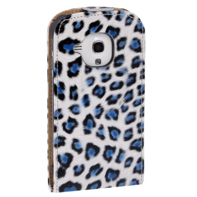 Leopard Texture Leather Case Cover for Galaxy SIII mini / i8190