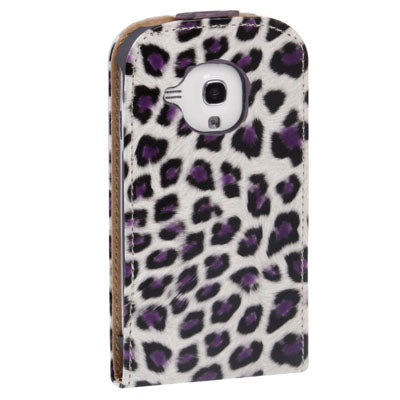 Leopard Texture Leather Case Cover for Galaxy SIII mini / i8190
