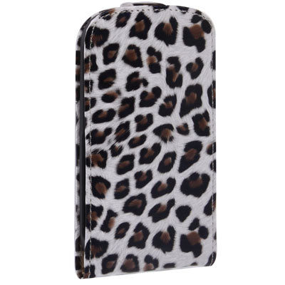 Leopard Texture Leather Case Cover for Galaxy SIII mini / i8190