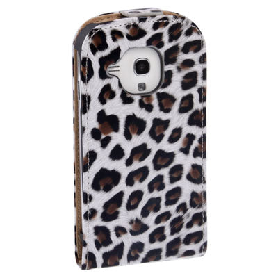 Leopard Texture Leather Case Cover for Galaxy SIII mini / i8190