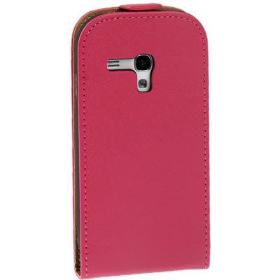Vertical Flip Leather Case for Galaxy SIII mini / i8190