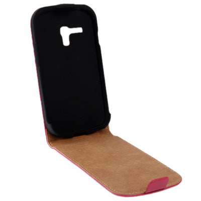 Vertical Flip Leather Case for Galaxy SIII mini / i8190