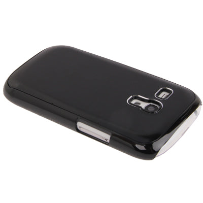 Black Border Metal Wire Drawing Folding Surface Plastic Case for Galaxy SIII mini / i8190