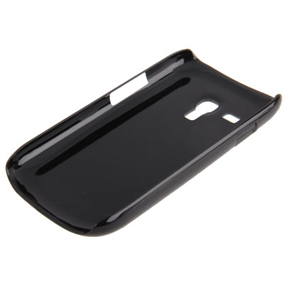 Black Border Metal Wire Drawing Folding Surface Plastic Case for Galaxy SIII mini / i8190