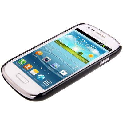 Black Border Metal Wire Drawing Folding Surface Plastic Case for Galaxy SIII mini / i8190