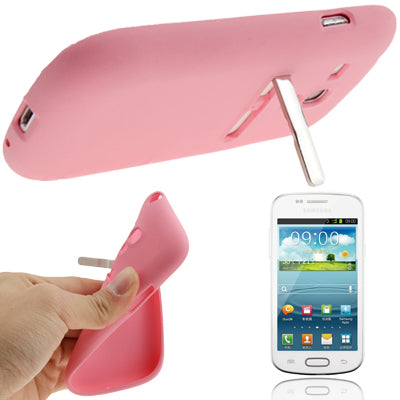 Frosted TPU Case with Metal Holder for Galaxy SIII mini / i8190