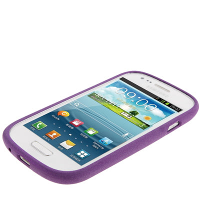 Frosted TPU Case with Metal Holder for Galaxy SIII mini / i8190