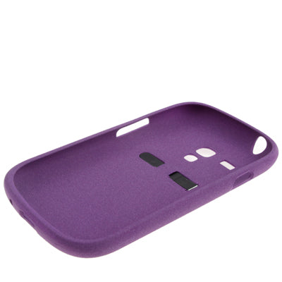 Frosted TPU Case with Metal Holder for Galaxy SIII mini / i8190