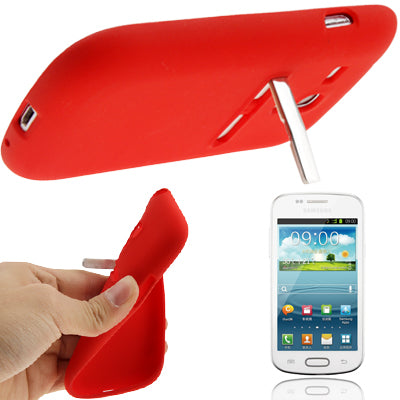 Frosted TPU Case with Metal Holder for Galaxy SIII mini / i8190