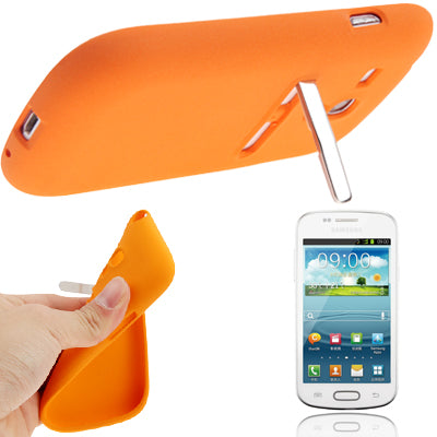 Frosted TPU Case with Metal Holder for Galaxy SIII mini / i8190