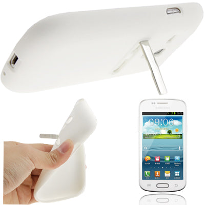 Frosted TPU Case with Metal Holder for Galaxy SIII mini / i8190