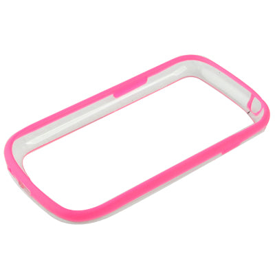 Silicon + Plastic Bumper Frame for Galaxy SIII mini / i8190(Magenta)