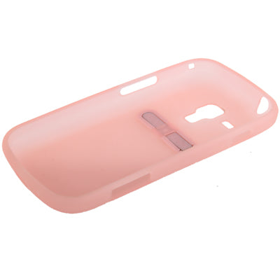 Translucent Smooth Anti-scratch TPU Case with Holder for Galaxy Trend Duos / S7562