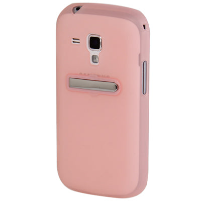 Translucent Smooth Anti-scratch TPU Case with Holder for Galaxy Trend Duos / S7562