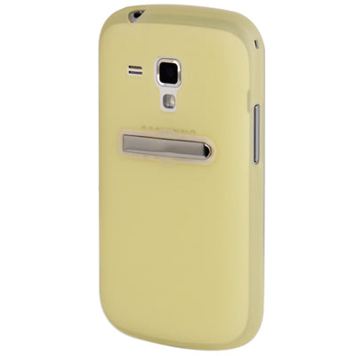 Translucent Smooth Anti-scratch TPU Case with Holder for Galaxy Trend Duos / S7562