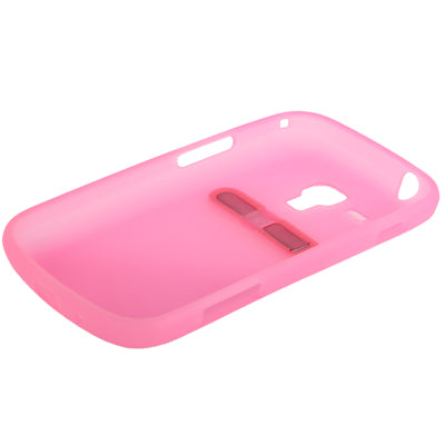 Translucent Smooth Anti-scratch TPU Case with Holder for Galaxy Trend Duos / S7562