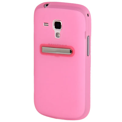 Translucent Smooth Anti-scratch TPU Case with Holder for Galaxy Trend Duos / S7562