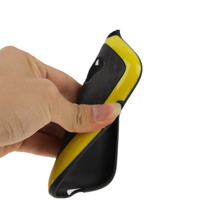 Cube Pattern Plastic Frame + Black TPU Protection Case for Galaxy SIII mini / i8190