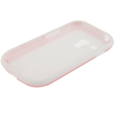 Cube Pattern Plastic Frame + White TPU Protection Case for Galaxy SIII mini / i8190