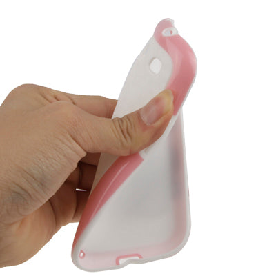 Cube Pattern Plastic Frame + White TPU Protection Case for Galaxy SIII mini / i8190