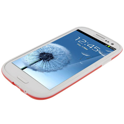 Cube Pattern Plastic Frame + White TPU Protection Case for Galaxy SIII mini / i8190