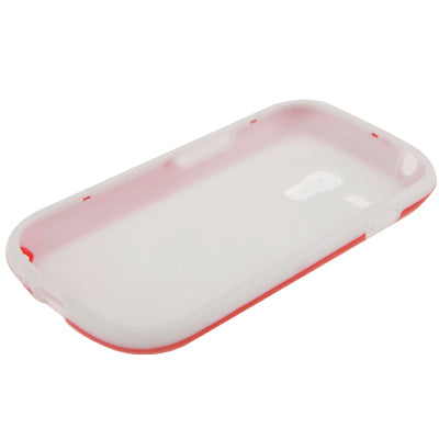 Cube Pattern Plastic Frame + White TPU Protection Case for Galaxy SIII mini / i8190