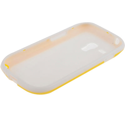 Cube Pattern Plastic Frame + White TPU Protection Case for Galaxy SIII mini / i8190