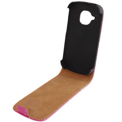 Leaves Pattern Vertical Flip Diamond Encrusted Leather Case for Galaxy SIII mini / i8190