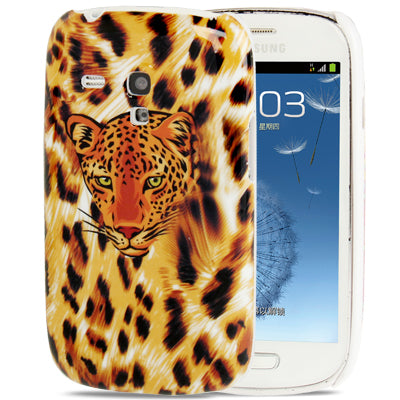 Leopard  Pattern Protective Plastic Case for Galaxy SIII mini / i8190