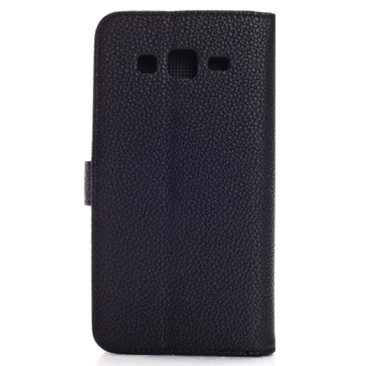 Litchi Texture Flip Leather Case with Credit Card Slots & Holder for Galaxy Grand 2 / G7106