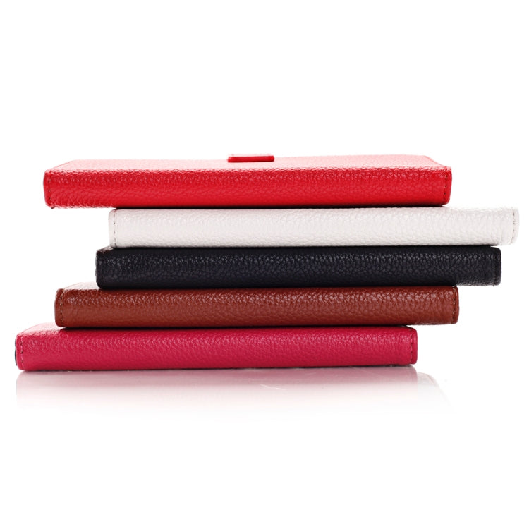 Litchi Texture Flip Leather Case with Credit Card Slots & Holder for Galaxy Grand 2 / G7106