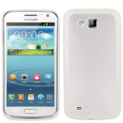 Translucent Frosting Effect Plastic Case with TPU Frame for Galaxy Primier / i9260(White)